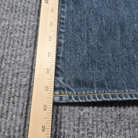 Vintage Banana Republic Jeans Mens 38x30 Blue Bootcut Whiskered Denim‎ Y2K 38x28 - Picture 8 of 13